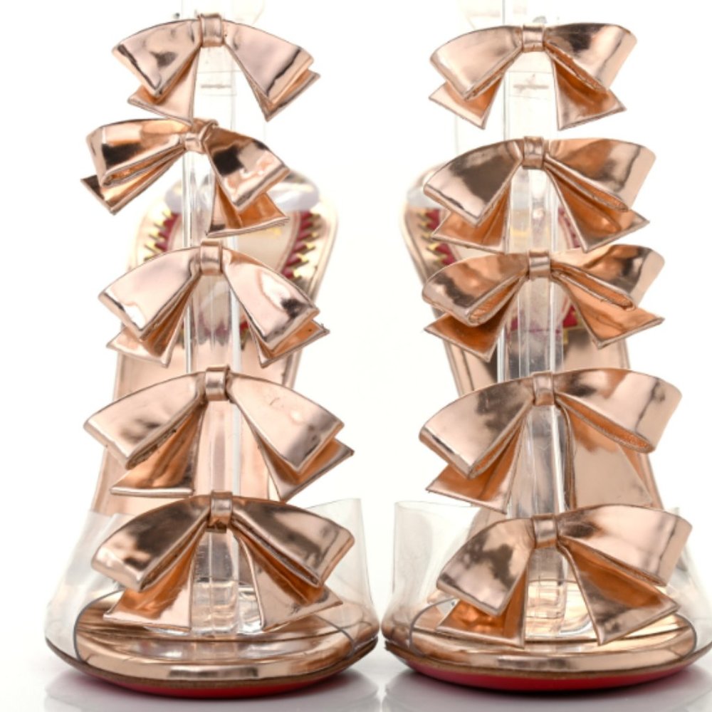 Christian Louboutin 20th anniversary PVC Bow Heels 37.5 NEW